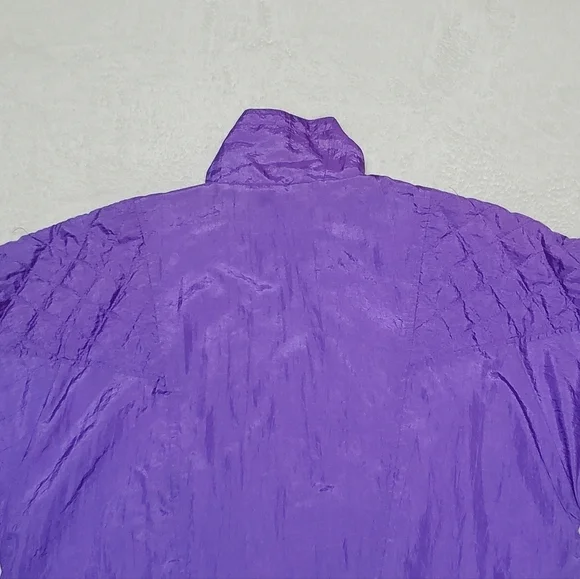 Vintage 90s Casual Isle Purple Full-zip Jacket High Rise Shell Suit Tracksuit M